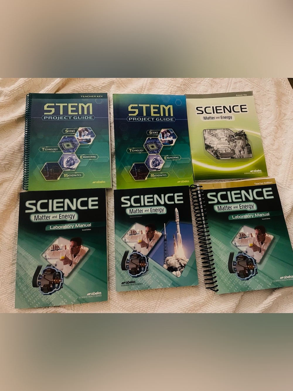 Abeka science matter and energy student textbooks & teacher keys NEW